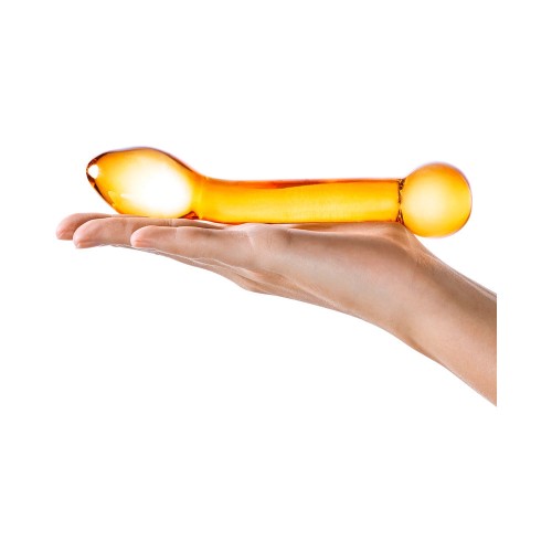 Dildo de Vidrio Honey Dripper de 7 Pulgadas para Estimulación Prostatica