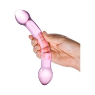 Dildo de Cristal Doble Problema Púrpura Glas