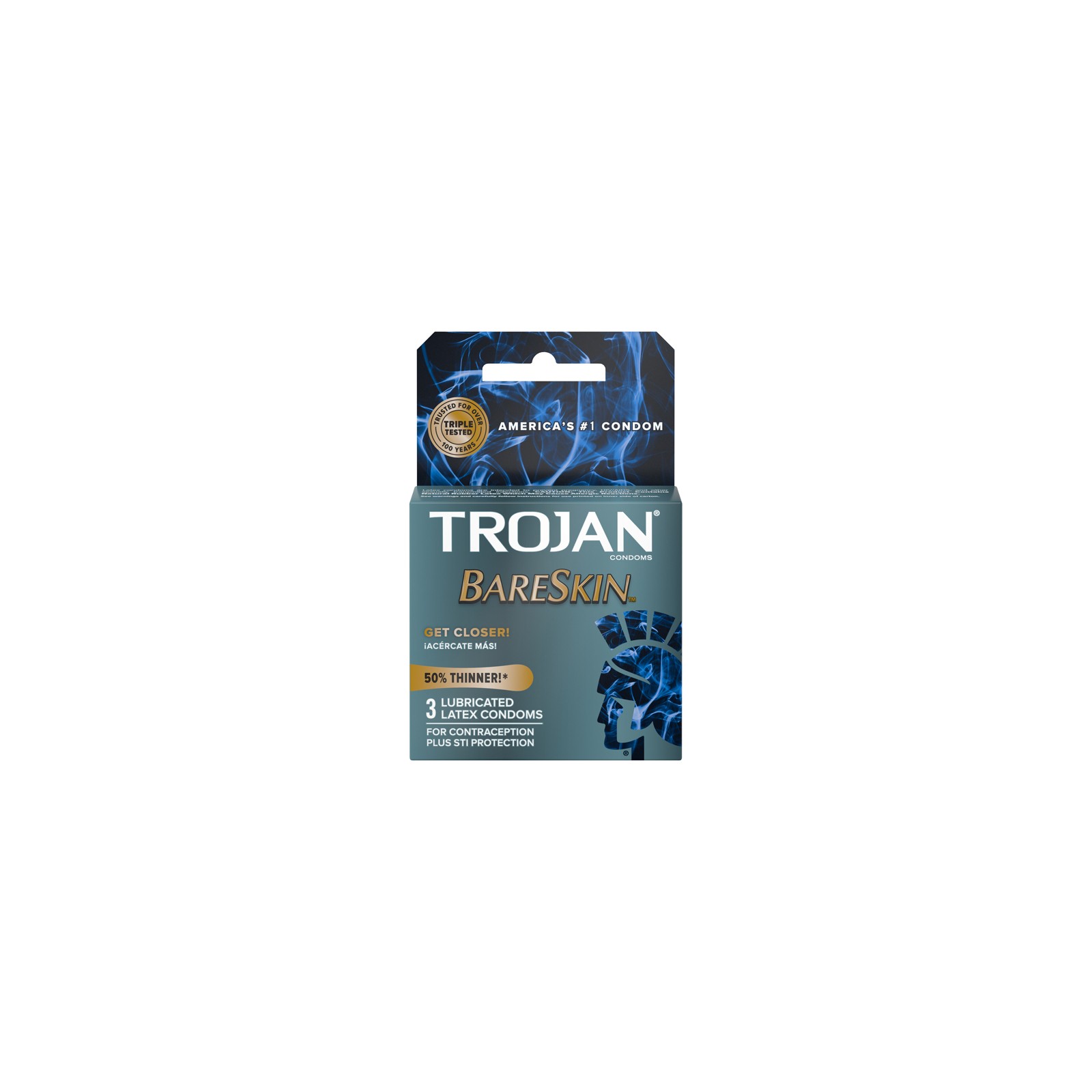 Condones de Latex Ultra Finos Trojan BareSkin (3 unidades)