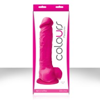 Colours Pleasures 8 in. Pink Dildo