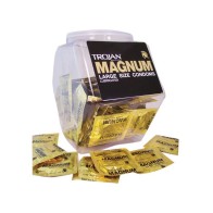 Condones Trojan Magnum de Talla Grande de Látex 40-Pack