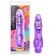 Naturally Yours Fantasy Vibe 8.5 in. Vibrating Dildo Purple