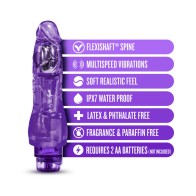 Naturally Yours Fantasy Vibe 8.5 in. Vibrating Dildo Purple