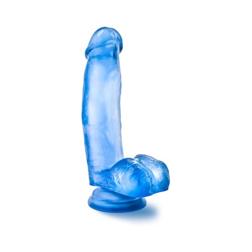 Dildo Realista de 7 Pulgadas con Testículos Azul