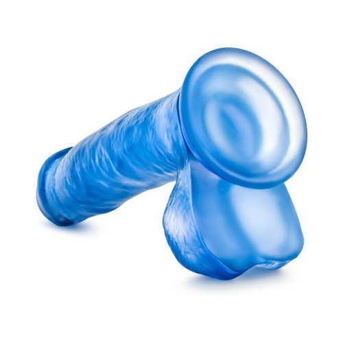 Dildo Realista de 7 Pulgadas con Testículos Azul