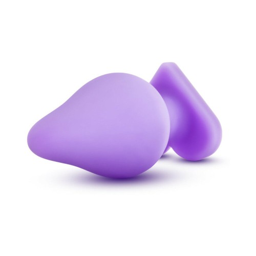 Play with Me Corazones de Caramelo Traviesos 'Hazme Ahora' Plug Anal Morado