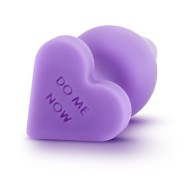 Play with Me Corazones de Caramelo Traviesos 'Hazme Ahora' Plug Anal Morado