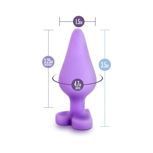 Play with Me Corazones de Caramelo Traviesos 'Hazme Ahora' Plug Anal Morado