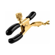 Adjustable Gold Nipple Clamps for Sensual Play