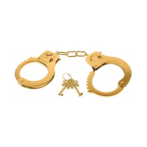 Fetish Fantasy Gold Handcuffs Quick-Release