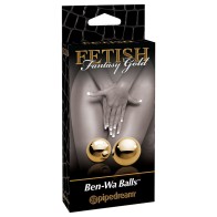 Pipedream Fetish Fantasy Gold Ben Wa Balls - Elegant Pleasure