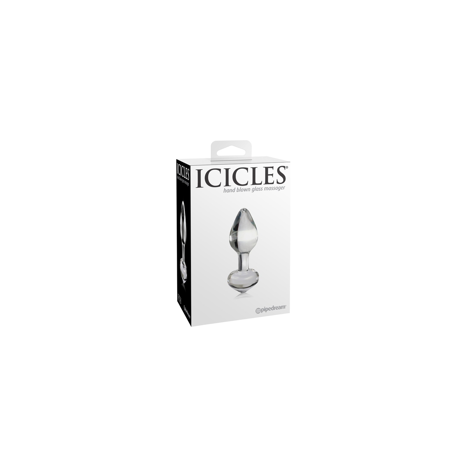 Pipedream Icicles No. 44 Glass Anal Plug 3.25 in. Clear