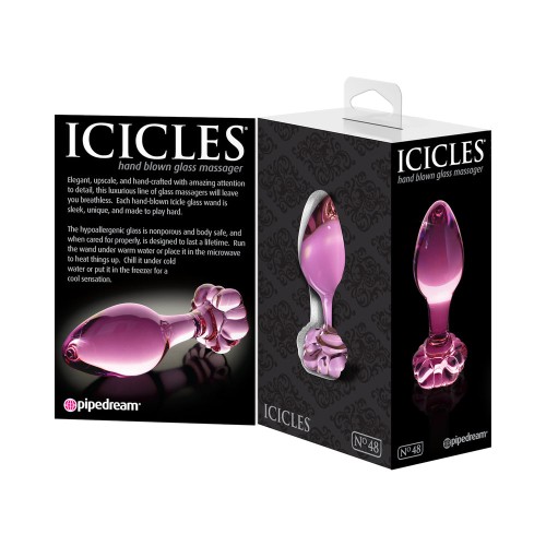 Pipedream Icicles No. 48 Glass Anal Plug - Elegant Anal Play