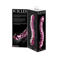 Pipedream Icicles No. 55 Dual-Ended Glass Dildo Pink