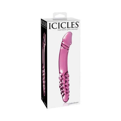 Dildo de Vidrio de Doble Extremo Icicles No. 57