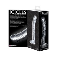 Pipedream Icicles Curved Glass Dildo