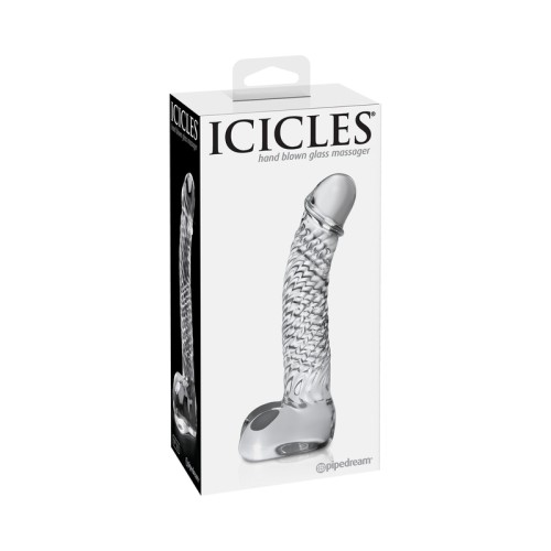 Discover Pleasure with Pipedream Icicles Glass Dildo