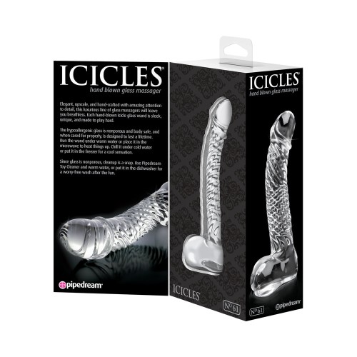 Discover Pleasure with Pipedream Icicles Glass Dildo