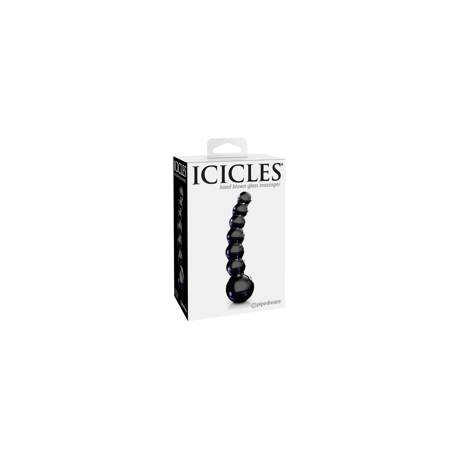 Icicles No. 66 Curved Beaded Glass Dildo