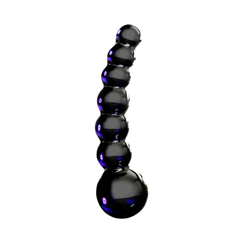 Icicles No. 66 Curved Beaded Glass Dildo