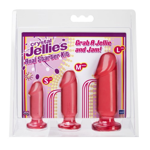 Crystal Jellies Anal Starter Kit Pink for Beginners