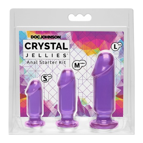 Kit de Inicio Anal Crystal Jellies Púrpura