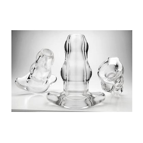 Double Tunnel Plug Extra Large Clear