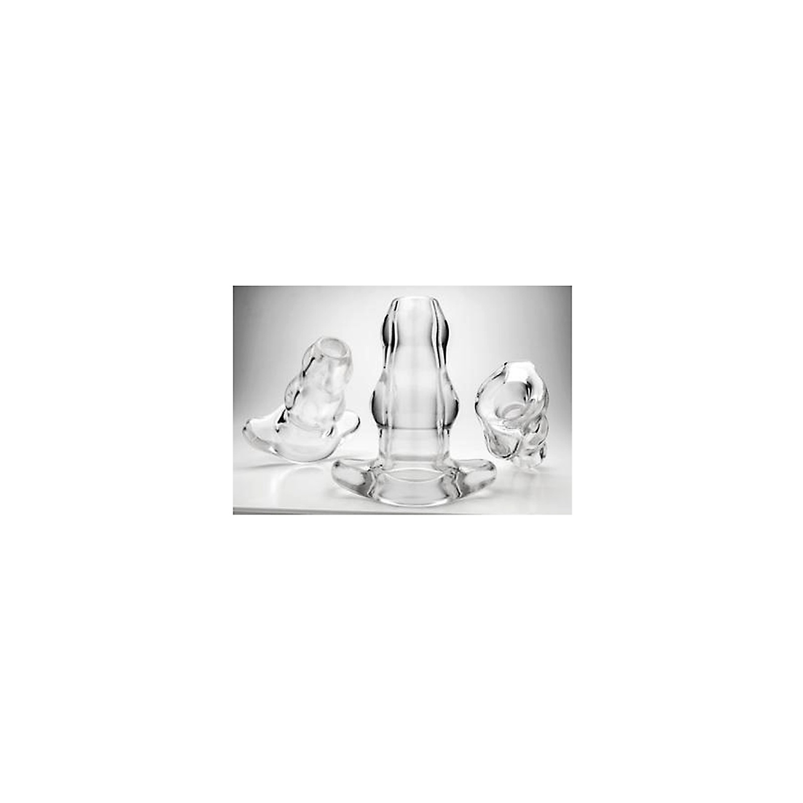 Double Tunnel Plug Extra Large Clear