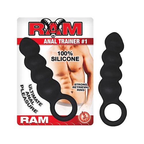 Ram Anal Trainer #1 Plug Anal Ripado de Silicona de 4pulgadas