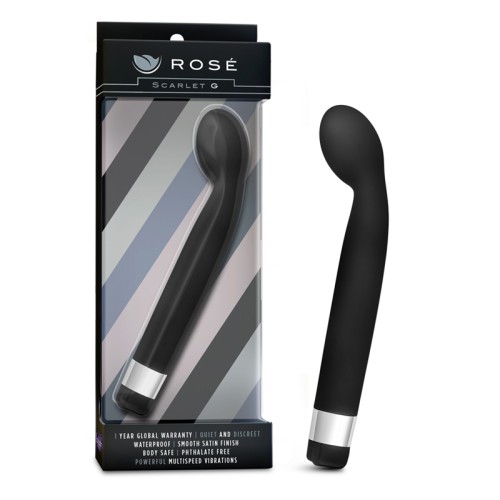 Rose Scarlet G Slimline G-Spot Vibrator - Black