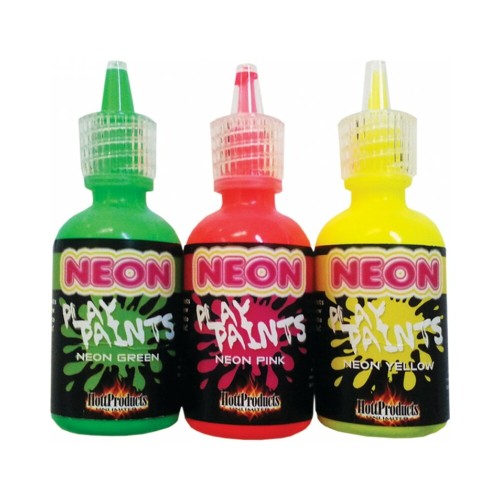 Neon Body Paints 3pk Card - Vibrant Fun