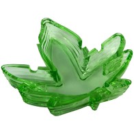 Pot Leaf Glass Ashtray