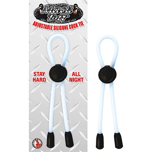 Mack Tuff Adjustable Silicone Cock Tie - Clear