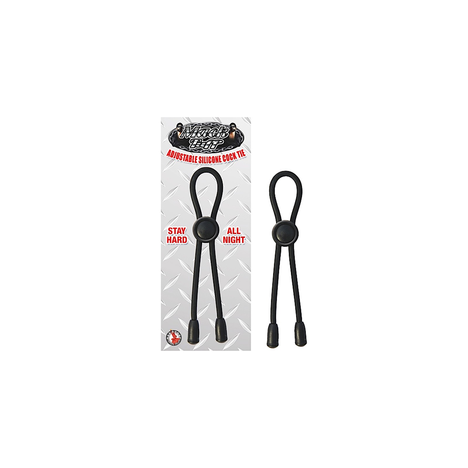 Correa Ajustable de Silicona para el Pene Mack Tuff Negra