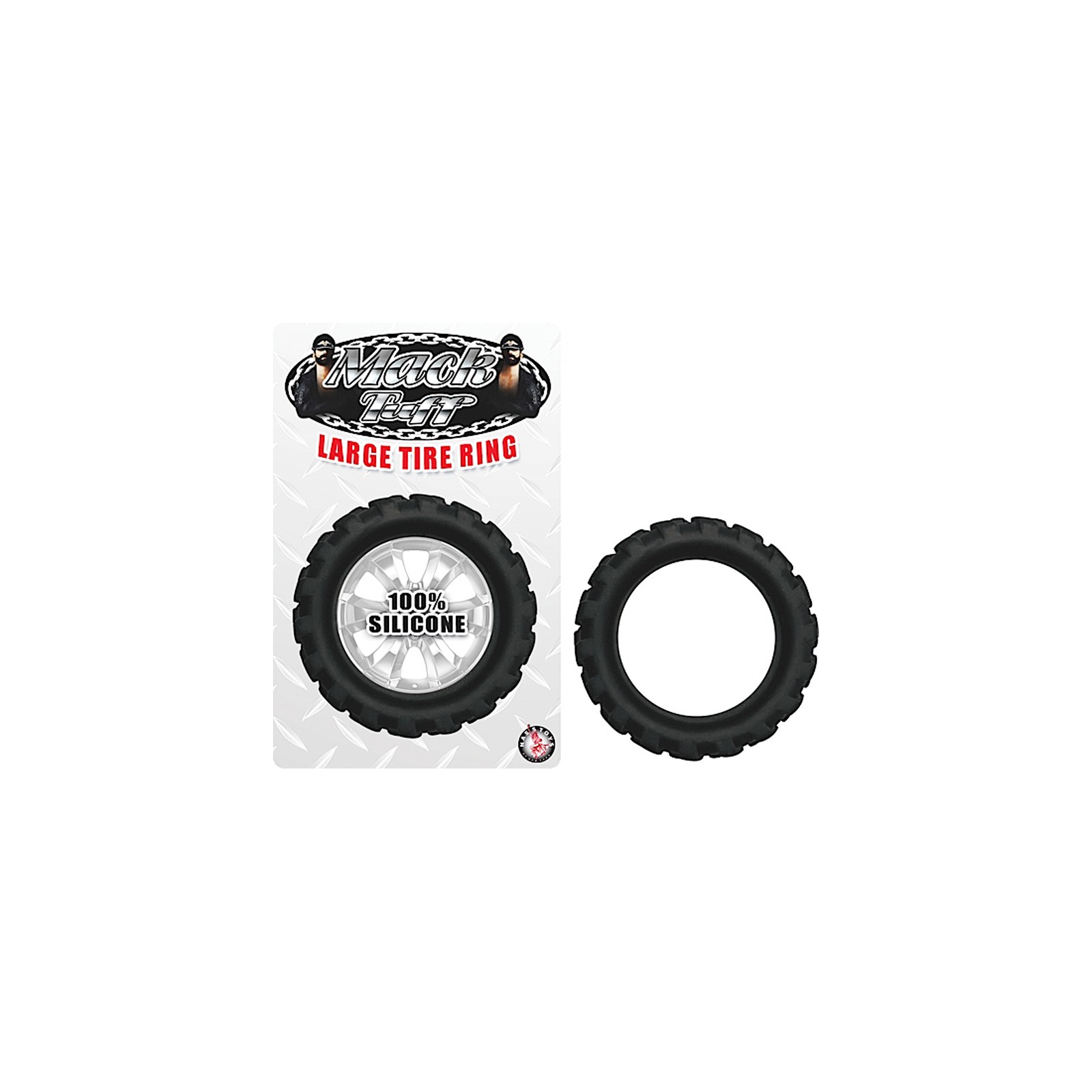 Mack Tuff Tire Large Silicone Cockring Black