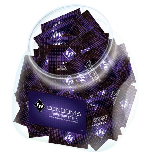 ID Superior Feel Condom Jar for Optimal Protection