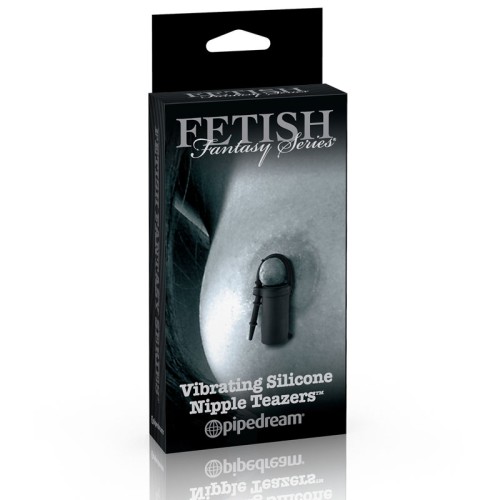 Pipedream Fetish Fantasy Vibrating Silicone Nipple Teazers Black