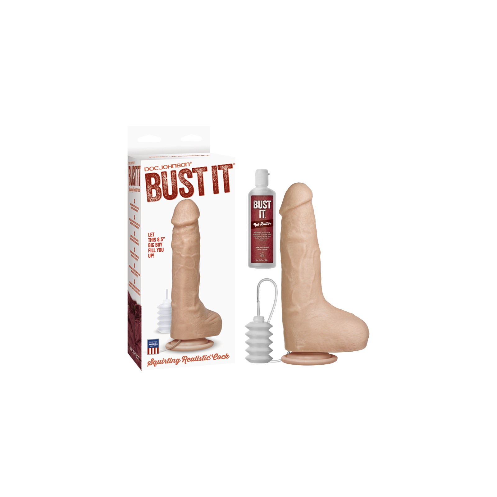 Bust It Pene Realista | Función de Eyaculación para Mayor Placer