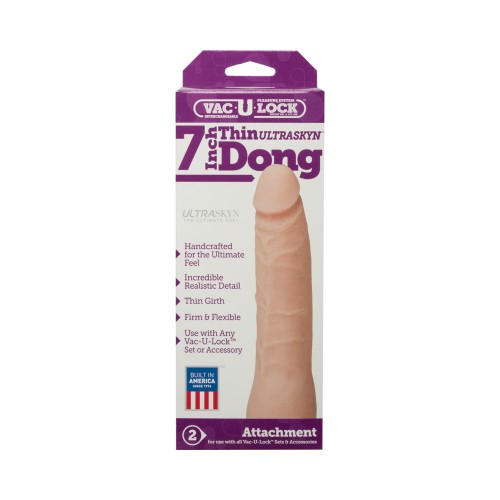 Vac-U-Lock 7 Inch Thin Dong White