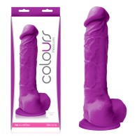 8 in. Purple Realistic Dildo - Colours Pleasures