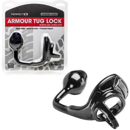 Perfect Fit Armour Tug Lock Negro - Herramienta de Placer Mejorada