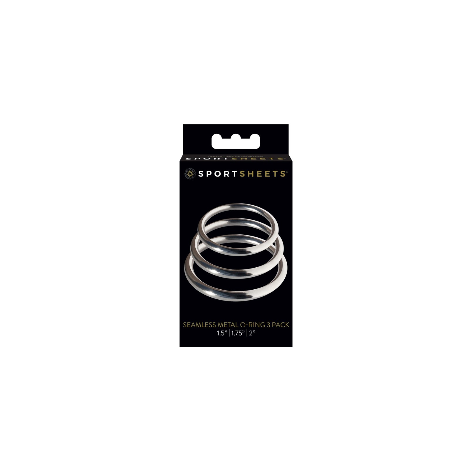 Sportsheets Metal O-Ring 3-Pack Silver