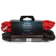 Pack Doble de Cuerda de Bondage Restrain Me de Fifty Shades of Grey para Juegos Íntimos