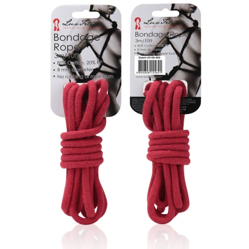 Cuerda de Bondage Lux Fetish 3 m Roja