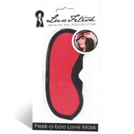 Lux Fetish Peek-A-Boo Love Mask Blindfold