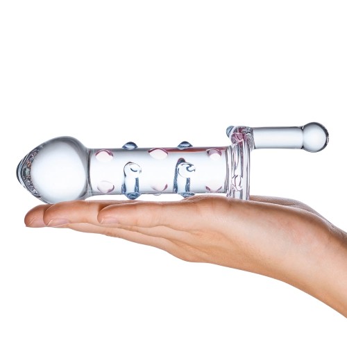 Dildo Rotatorio de Vidrio Candy Land 6.5 in.