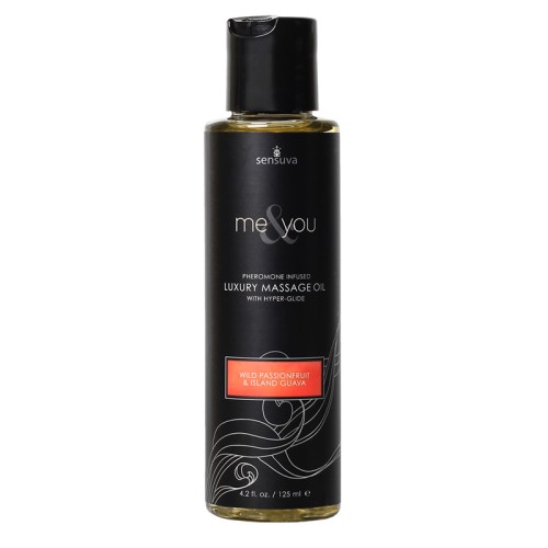 Sensuva Me & You Pheromone Massage Oil - Passion Fruit Guava