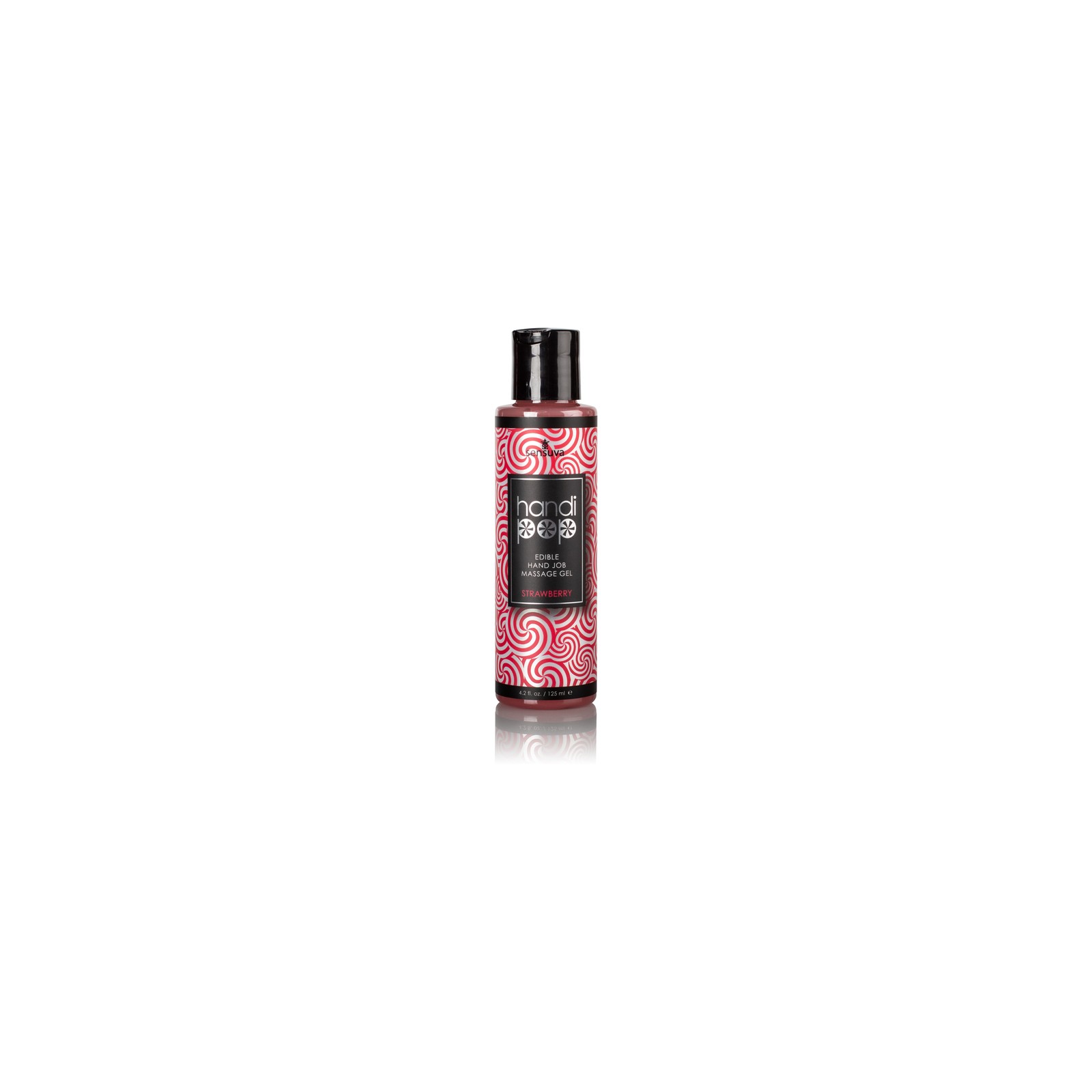 Sensuva HandiPop Gel de Masaje Comestible para Mano Fresa 4.2 oz.