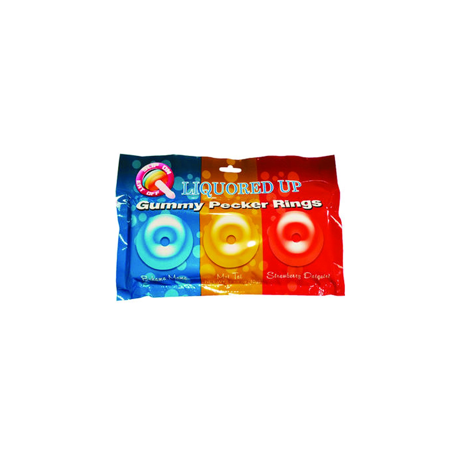 Liquored Up Pecker Gummy Rings - 3 Pack