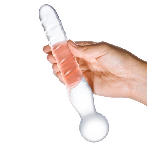 Dildo de Cristal Clear Joystick de 8 in.